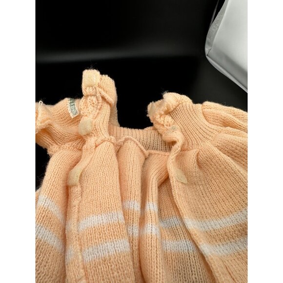 VTG Cabbage Patch Kids Peach Ducky Dress Top Doll CPK Knit Outfit 1983 Coleco - Picture 9 of 10